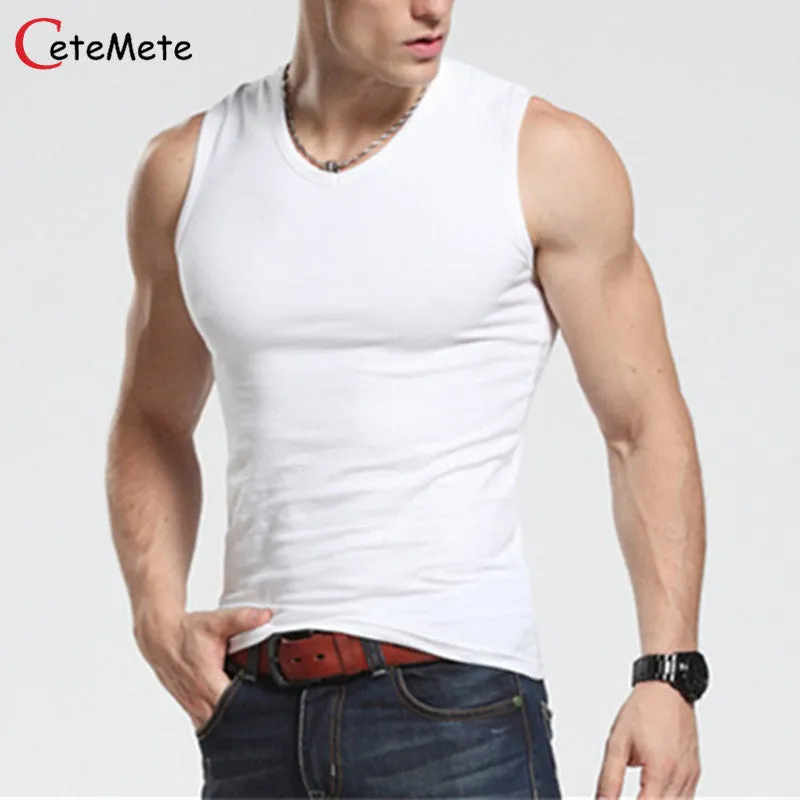 2017 Hot Clothing Casual Gilet Men O-Neck Tank Tops Summer Male  Bodybuilding Sleeveless Vest gymclothing men fitness T shirt