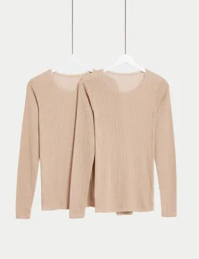 2pk Thermal Long Sleeve Tops