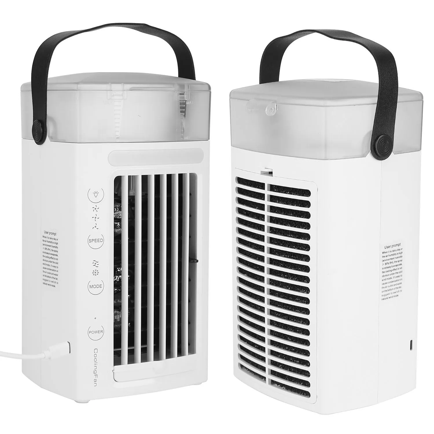 4 In 1 Portable Air Conditioner Fan Evaporative Air Cooler Water Fan