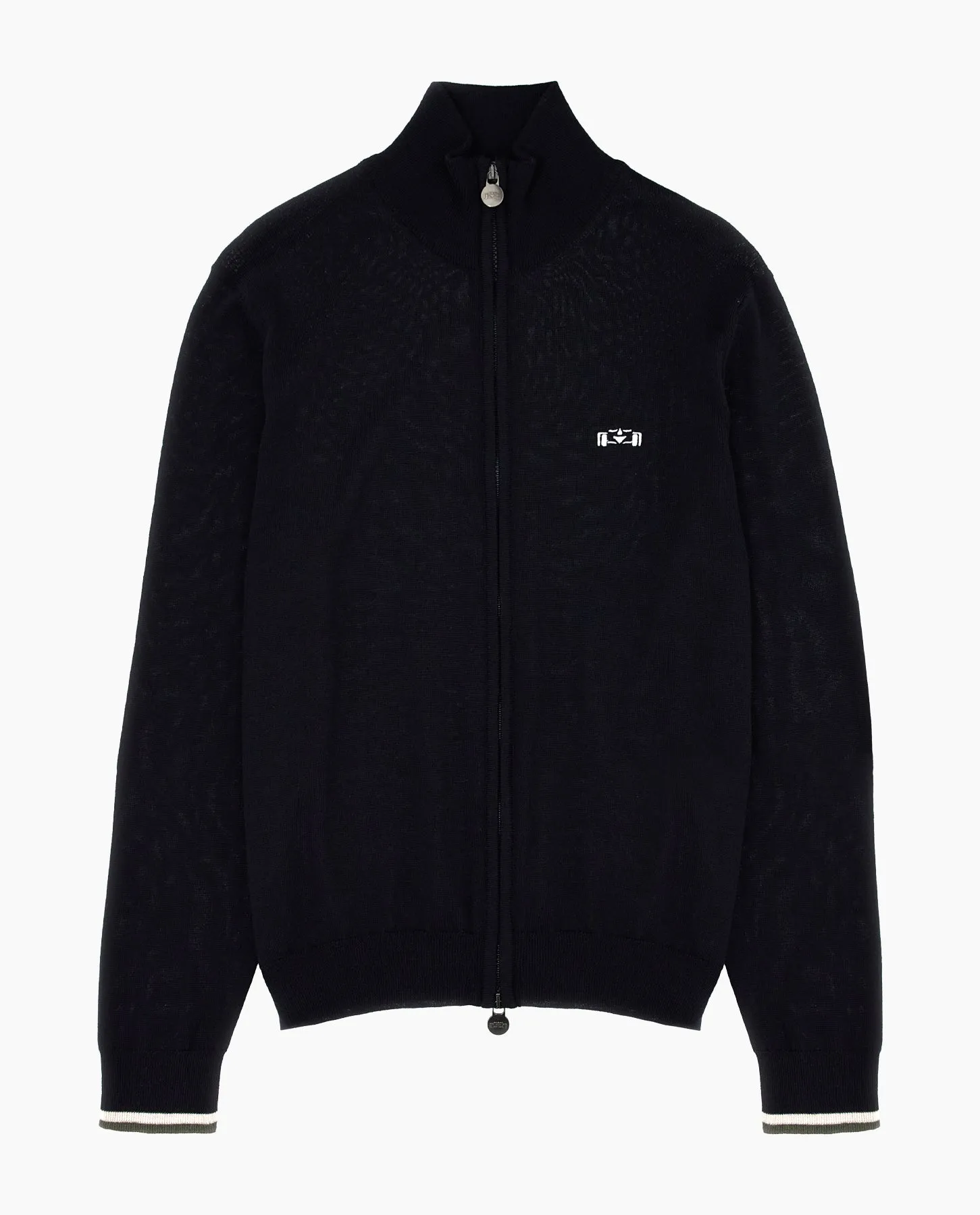 8JS Basic Merino Zip up Knit