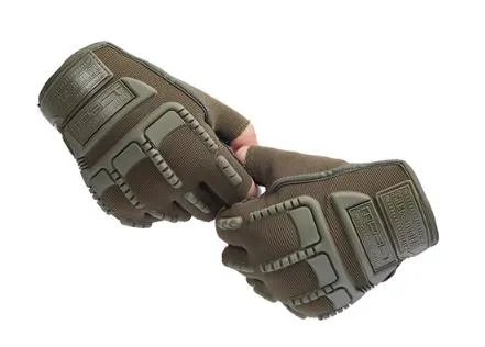 Airsoft Tactical Military Cycling Outdoor Combat Gloves Fingerless Size M-XL 4 Colours ATG014