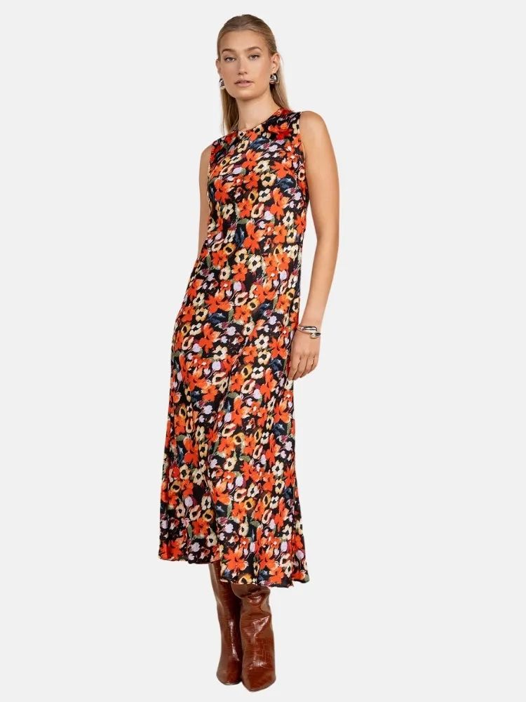 Amélie Dress in Black Floral