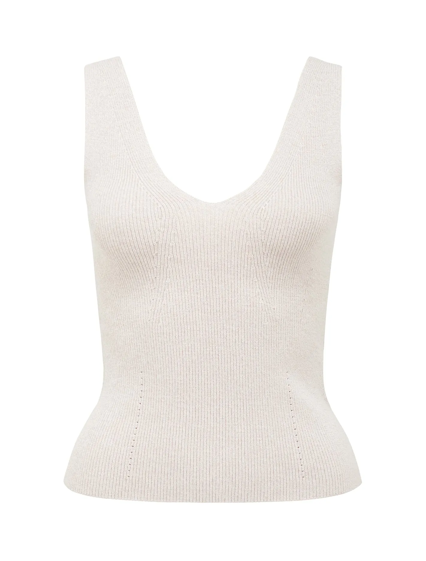 Annie V Neck Knit Tank