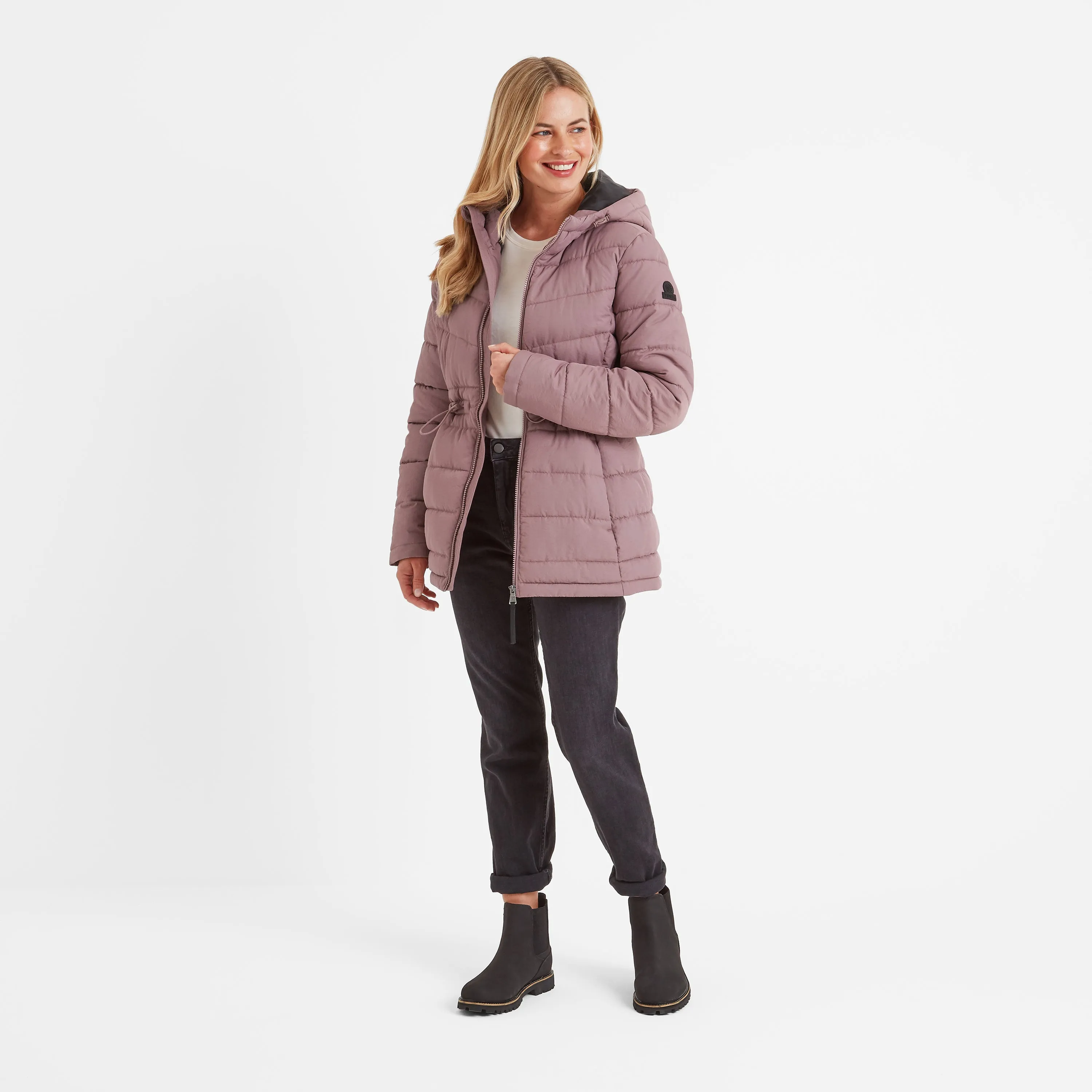 Anthorn Womens Padded Parka - Mauve