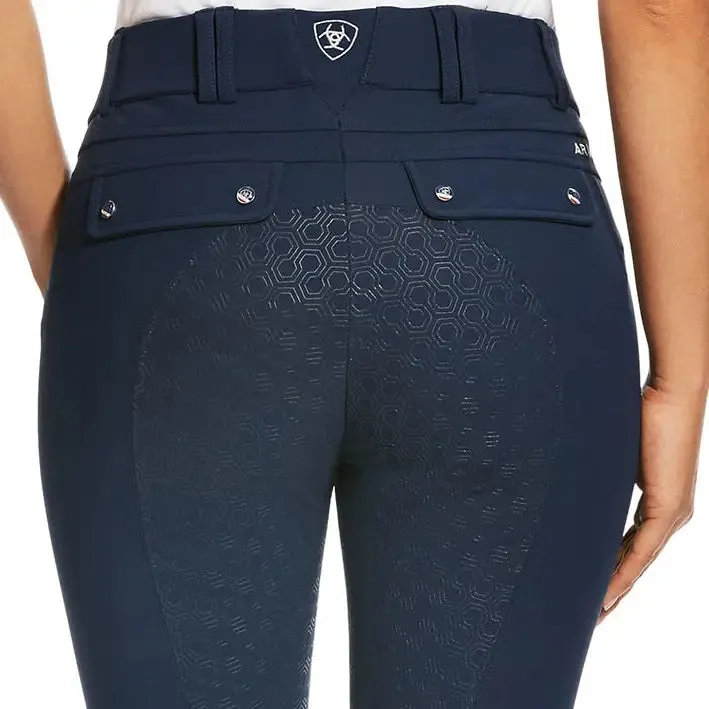 ARIAT Tri Factor Grip Full Seat Breeches – Womens - Navy