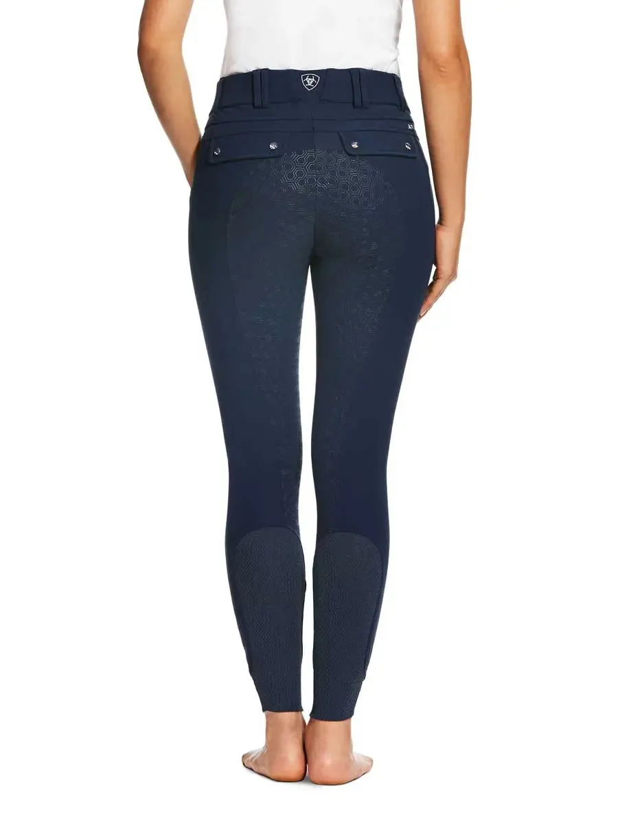 ARIAT Tri Factor Grip Full Seat Breeches – Womens - Navy