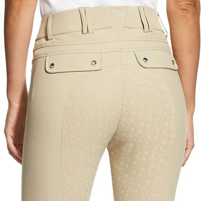 ARIAT Tri Factor Grip Full Seat Breeches – Womens - Tan