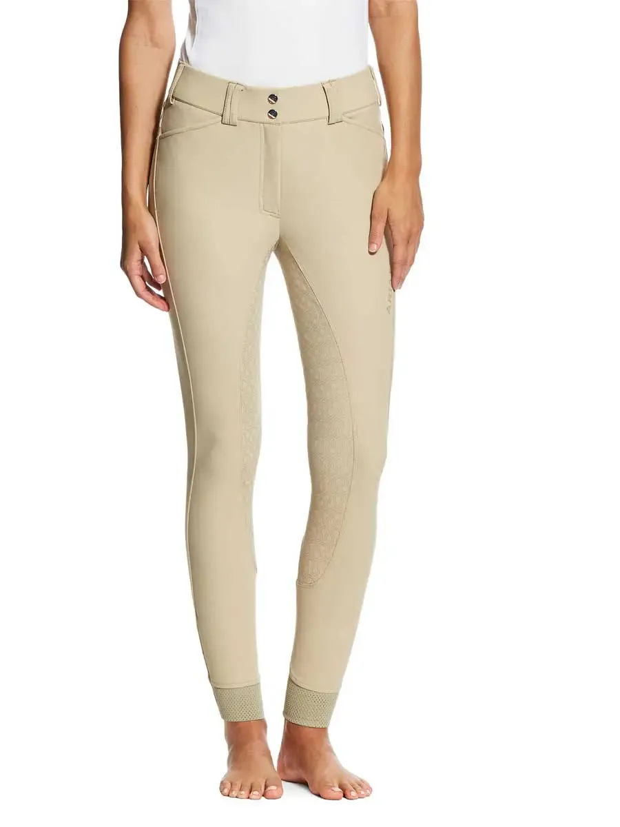 ARIAT Tri Factor Grip Full Seat Breeches – Womens - Tan