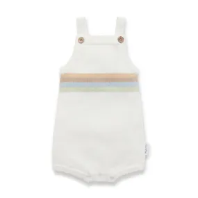 Aster & Oak Sage Rainbow Knit Romper