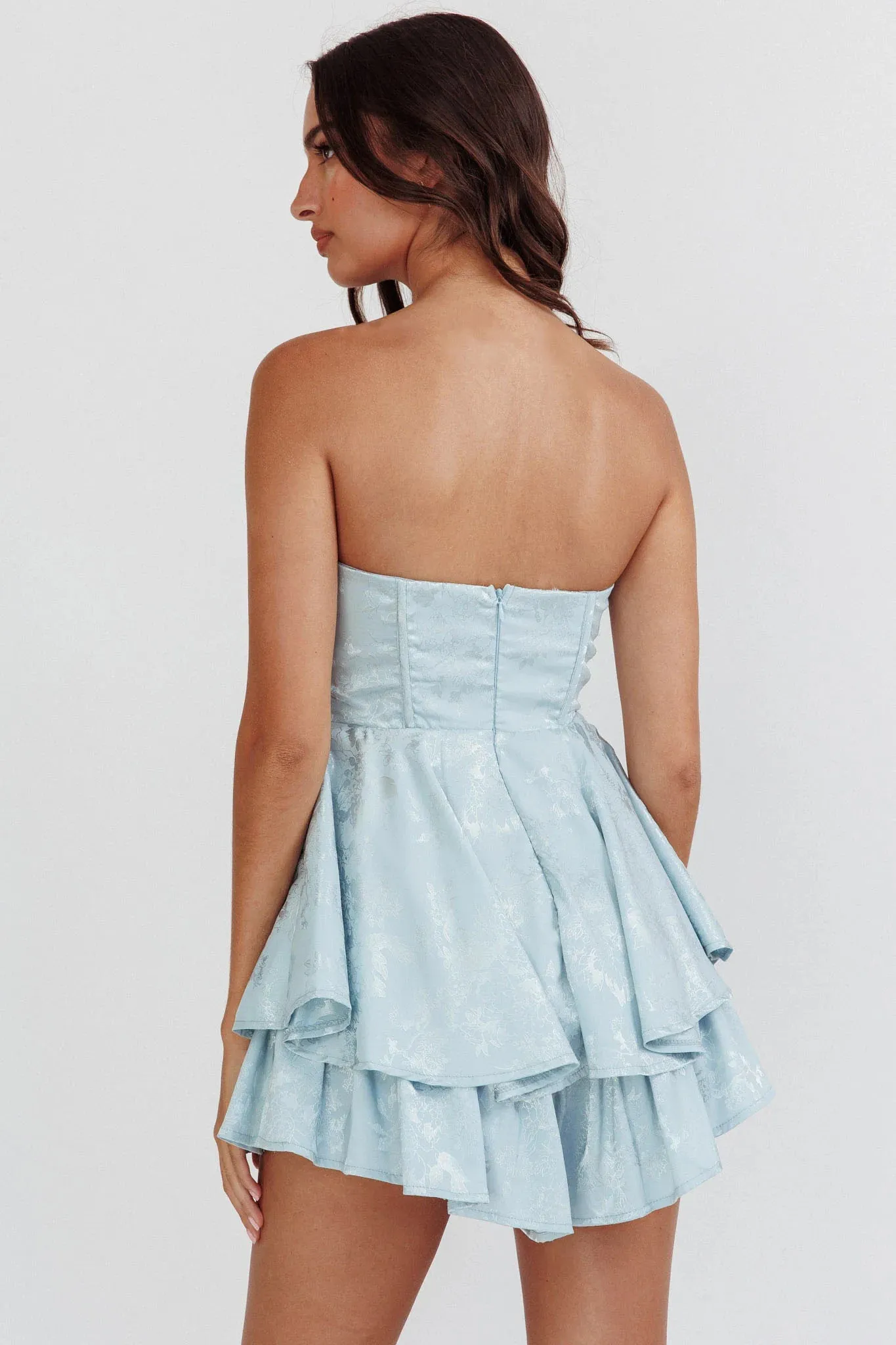 Baby Blue Corset Romper