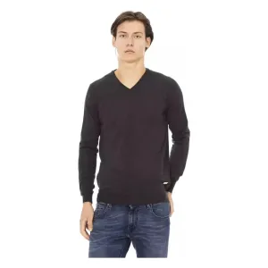 Baldinini Trend Gray Fabric Men Sweater