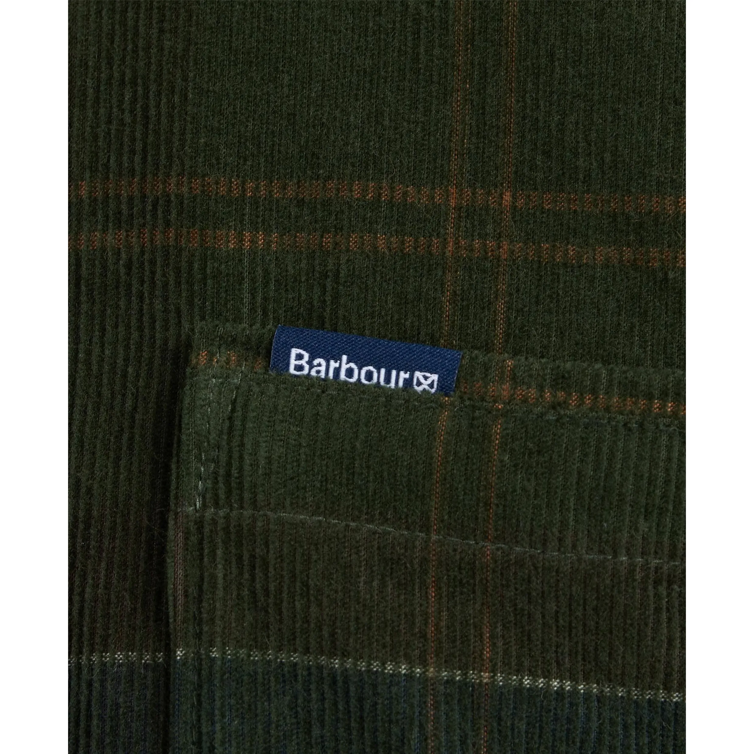 Barbour Blair Tailored Cord Shirt MSH4986 - Olive Night