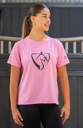 BARE Black Logo T-Shirt - Pink