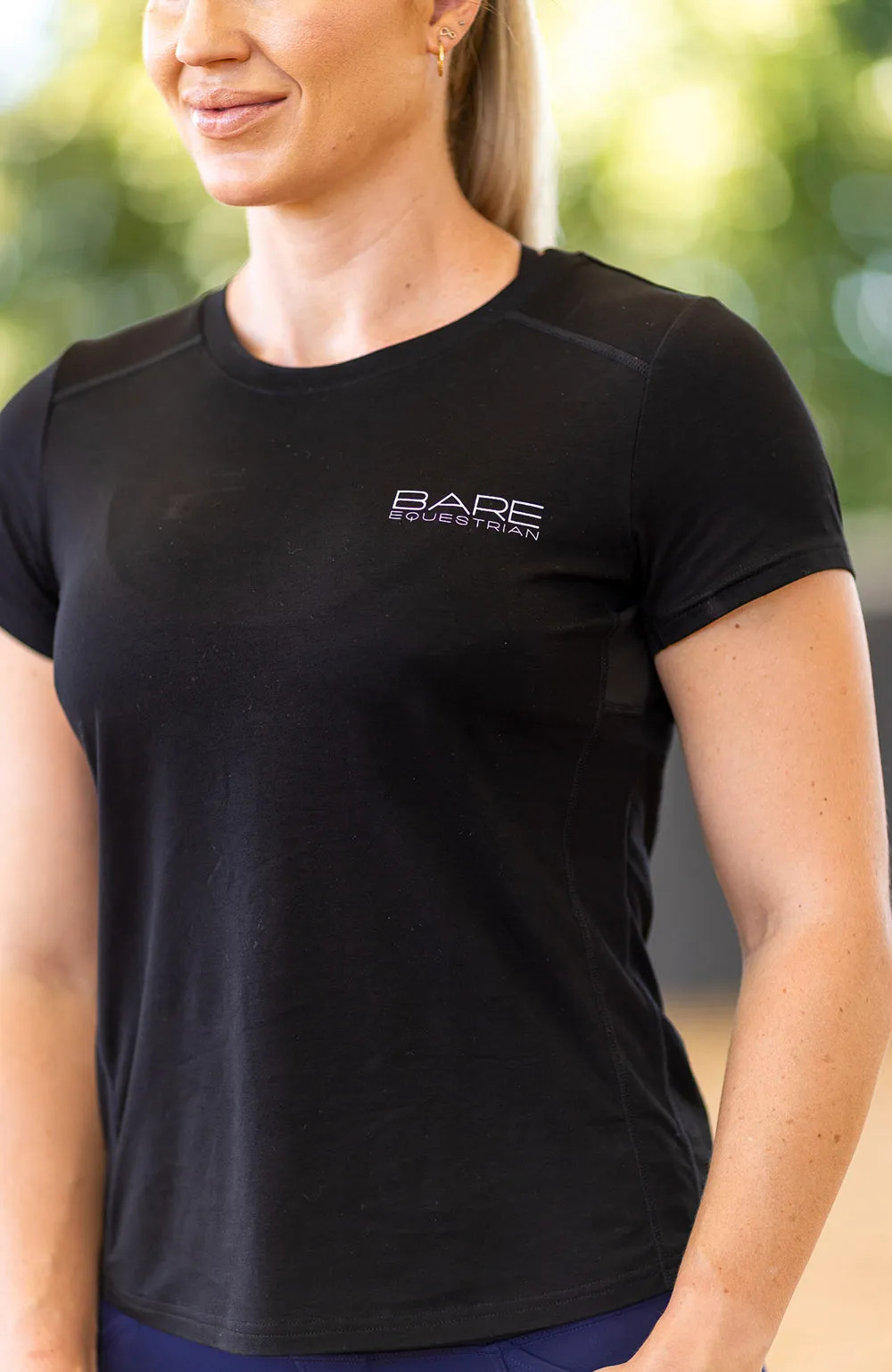 BARE Emblem T-Shirt - Black and Silver