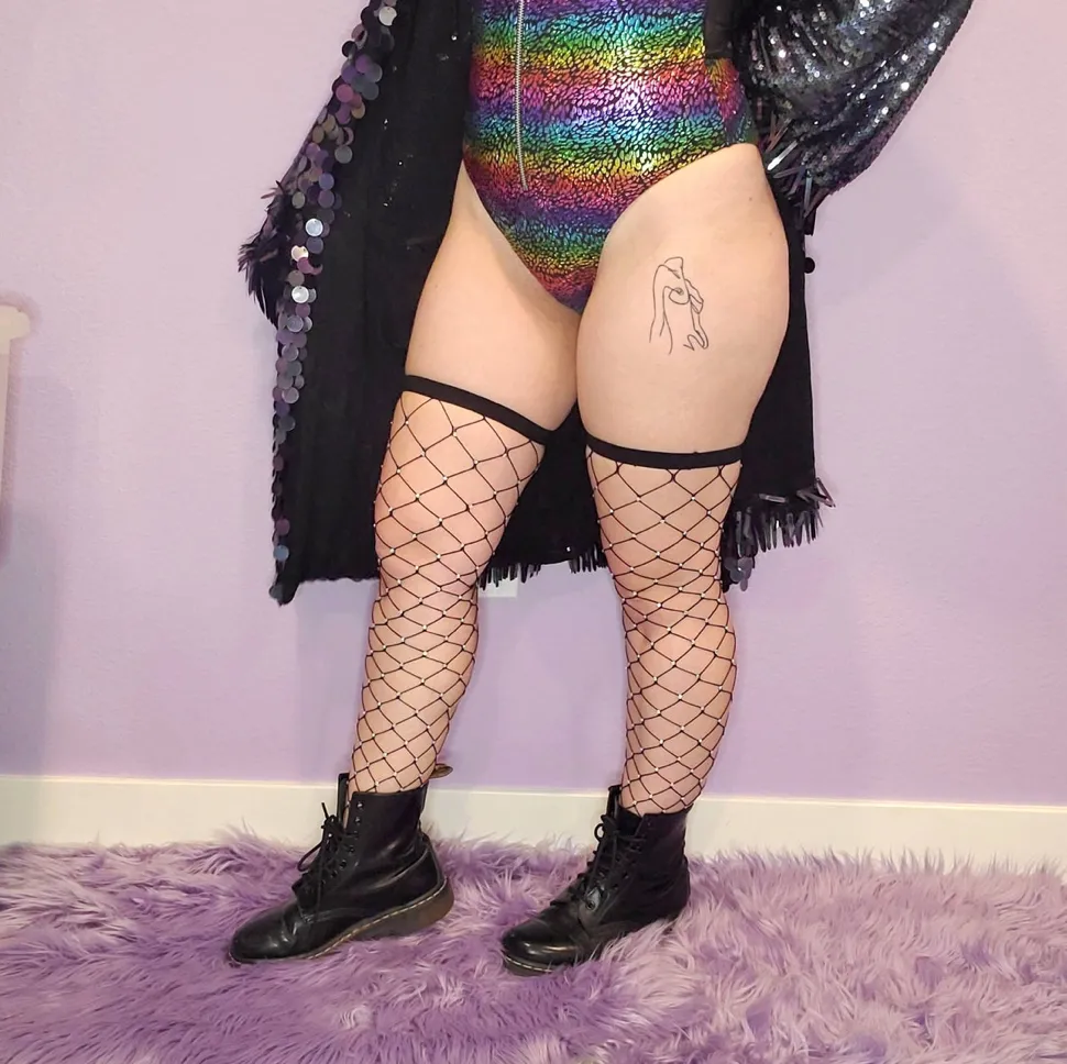 Black Sparkle Fishnets