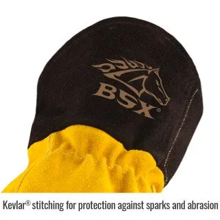 BLACK STALLION BT88 - BSX Leather Kevlar TIG Welding Gloves