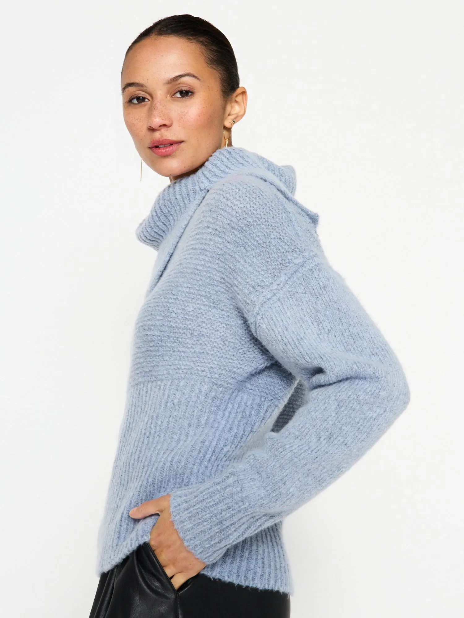 Brochu Walker - Elian Pullover in Lucia Blue Melange