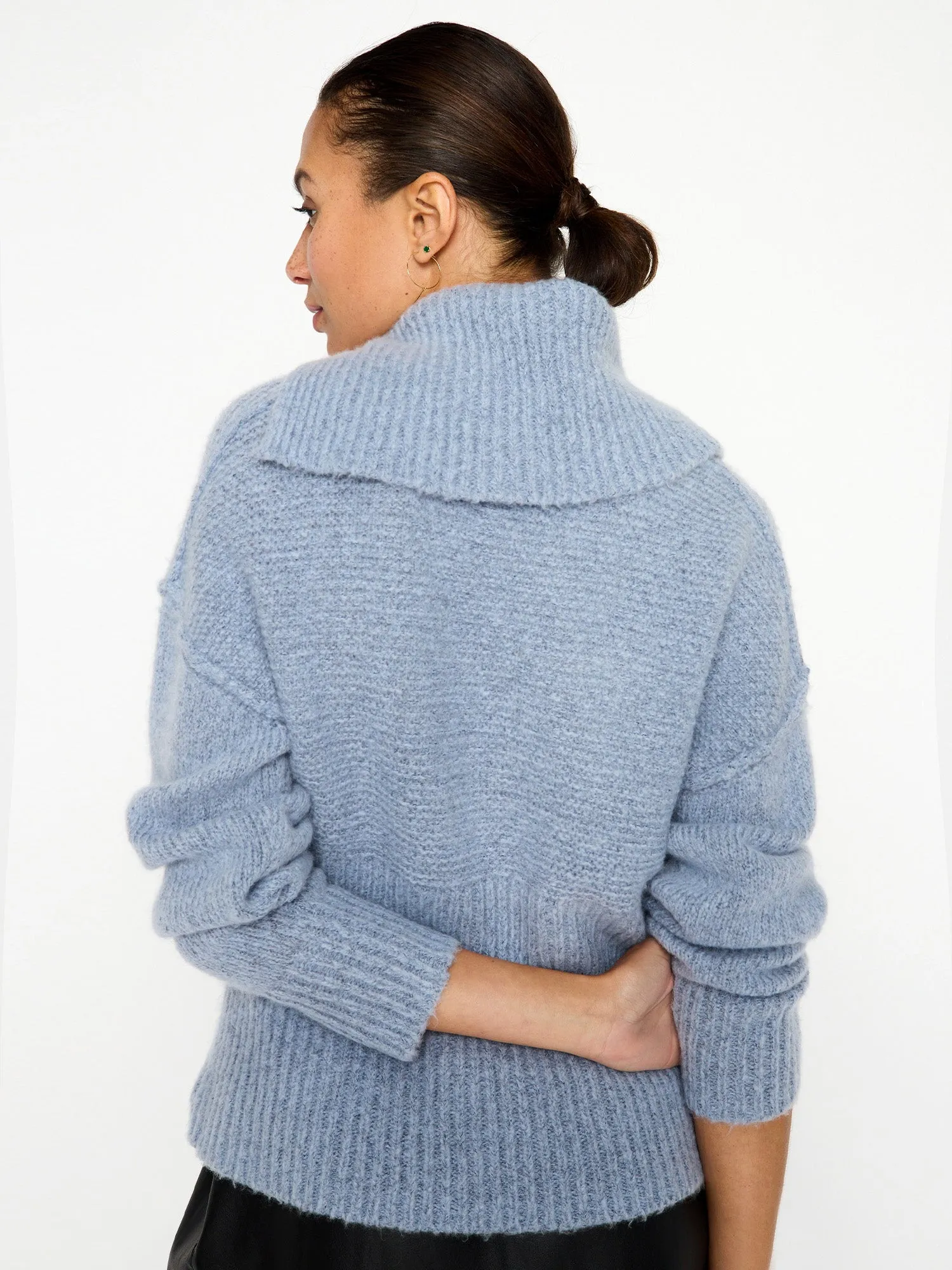 Brochu Walker - Elian Pullover in Lucia Blue Melange