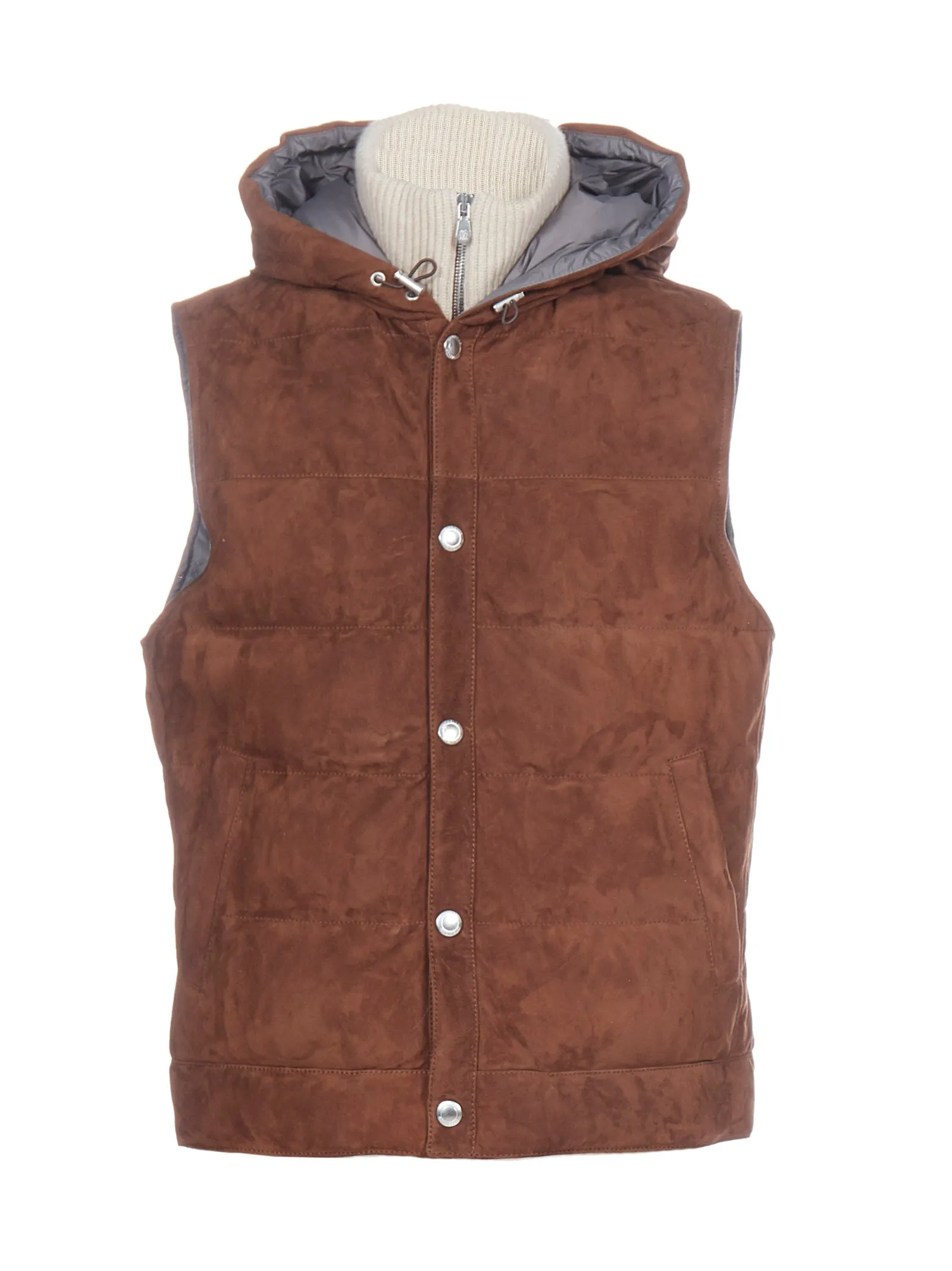 Brunello Cucinelli Layered Down Gilet