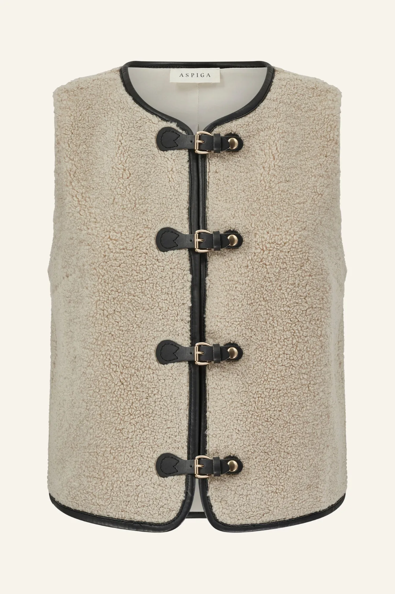 Buckle Gilet | Cream