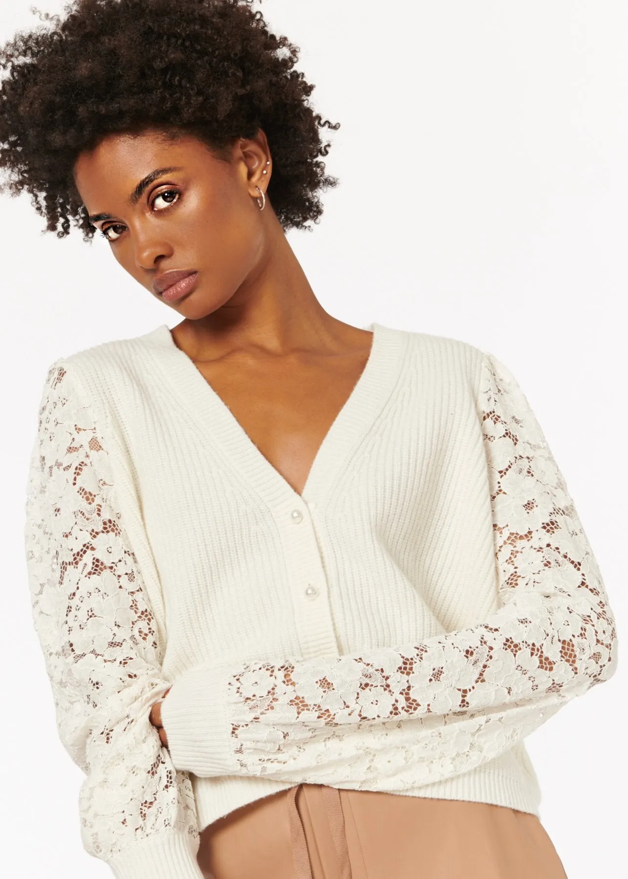 Cami NYC - Beth Cardigan in Ceramic