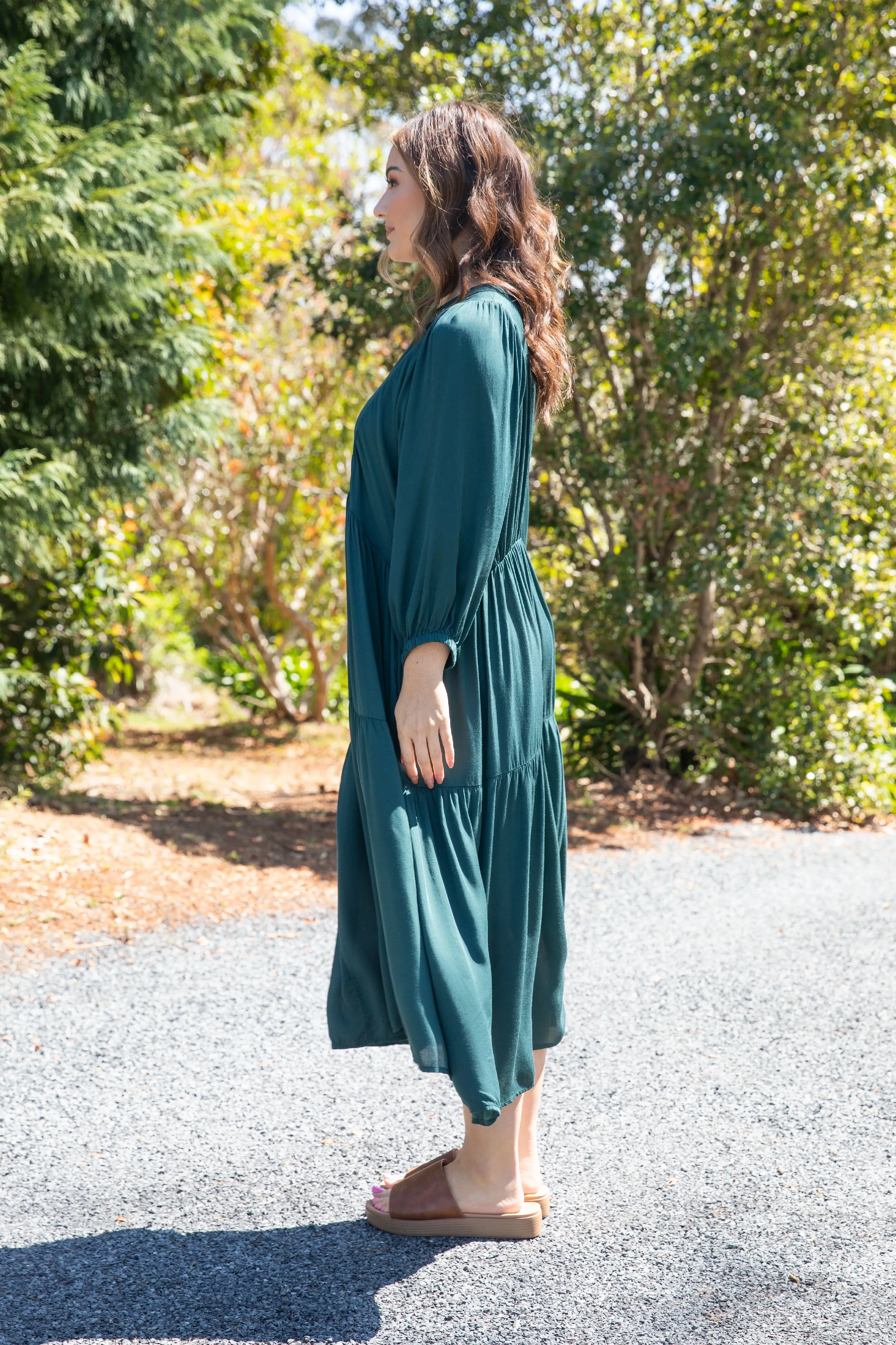 Charlie Dress | Peacock Green | FINAL SALE