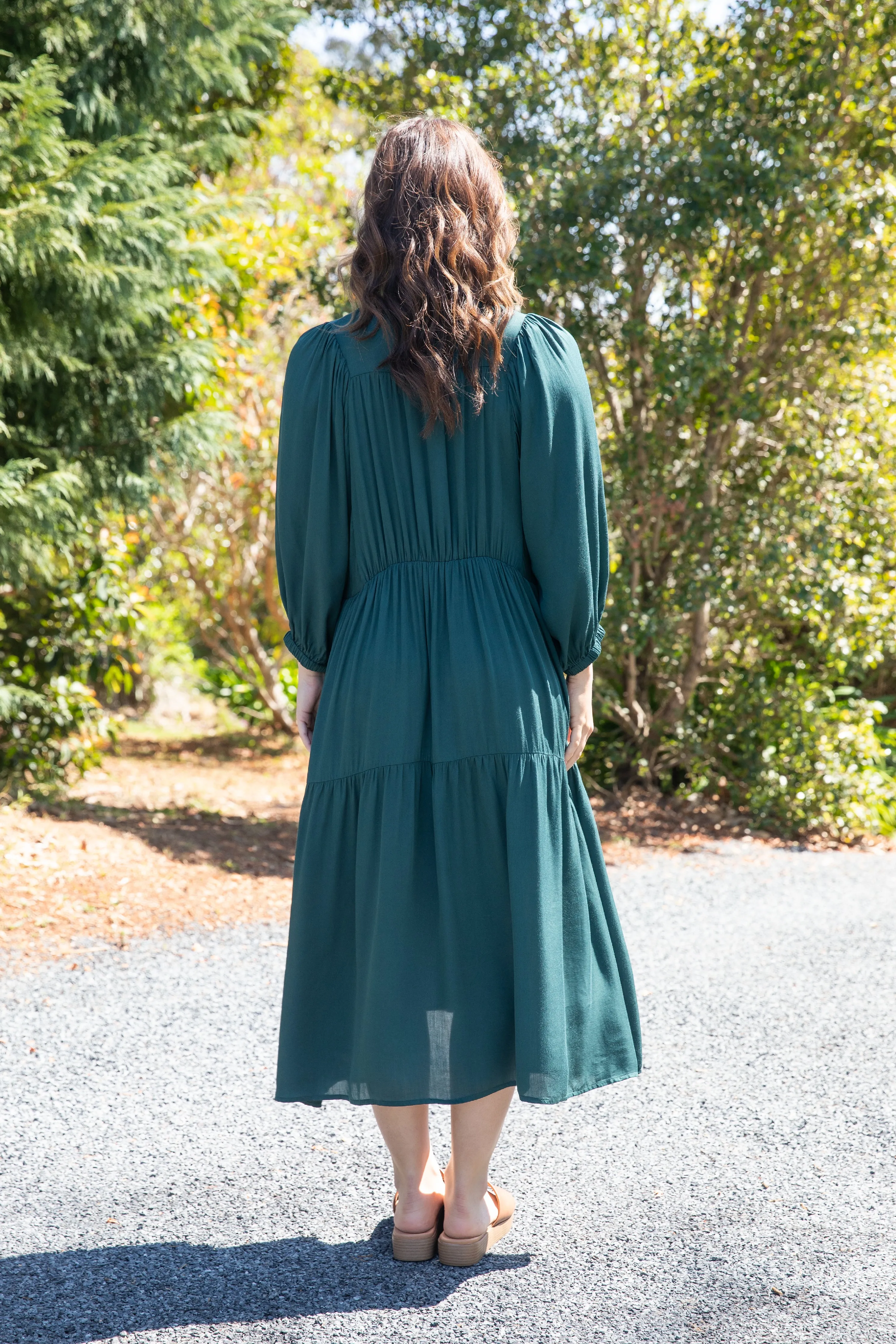 Charlie Dress | Peacock Green | FINAL SALE