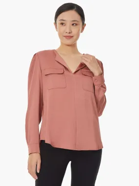 Charmeuse Utility Blouse