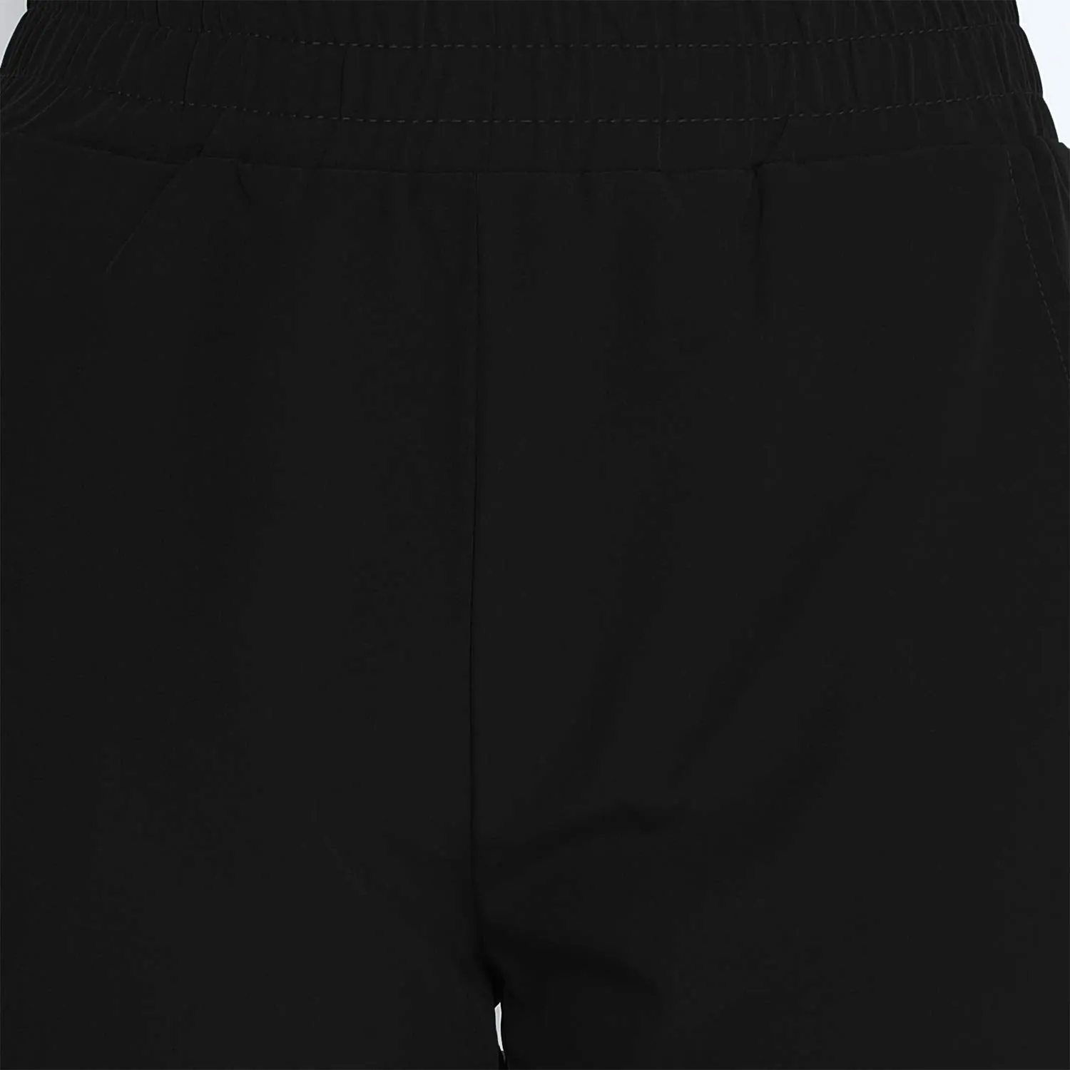 CHKOKKO Double Layered Sports Gym Workout Running Shorts for Women Black XL