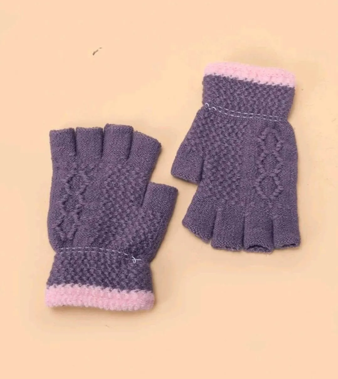 Clothing - Ladies - Gloves - purple fingerless