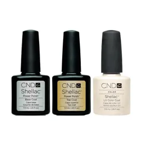 CND - Shellac Combo - Base, Top & Mother of Pearl