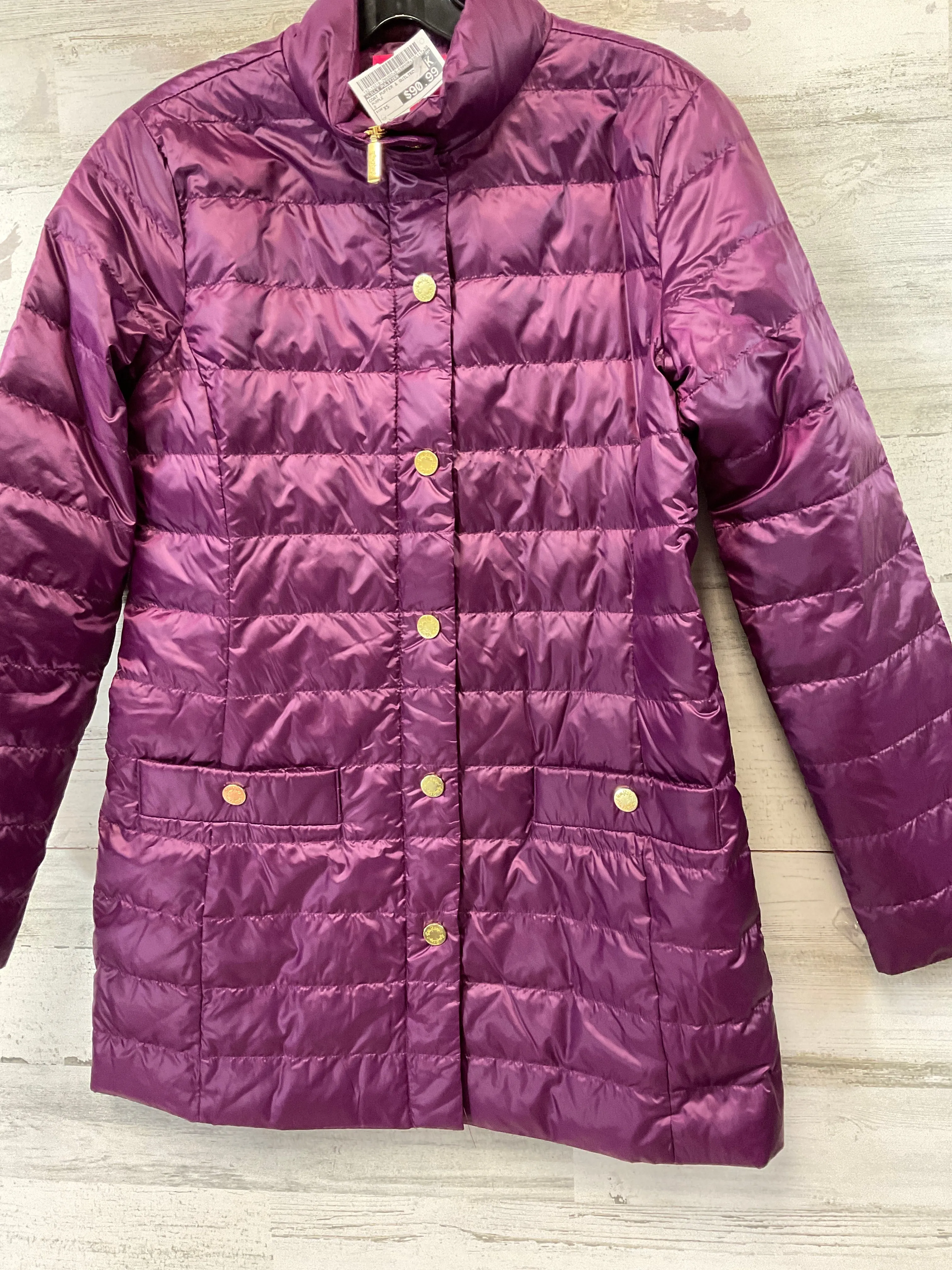 Coat Puffer & Quilted By Lilly Pulitzer In Purple, Size: Xs