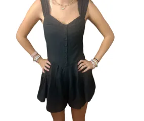 Corset Chic Black Romper