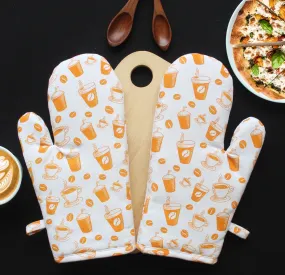 Cotton Cold Coffee Oven Gloves Pack of 2