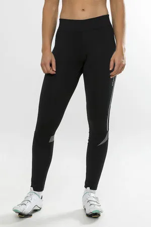 Craft Ideal Thermal Tights fietsbroek lang zwart dames