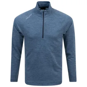 Dion Insula Quarter Zip Mid Layer Blue Melange - 2024