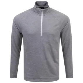 Dion Insula Quarter Zip Mid Layer Grey Melange - 2024