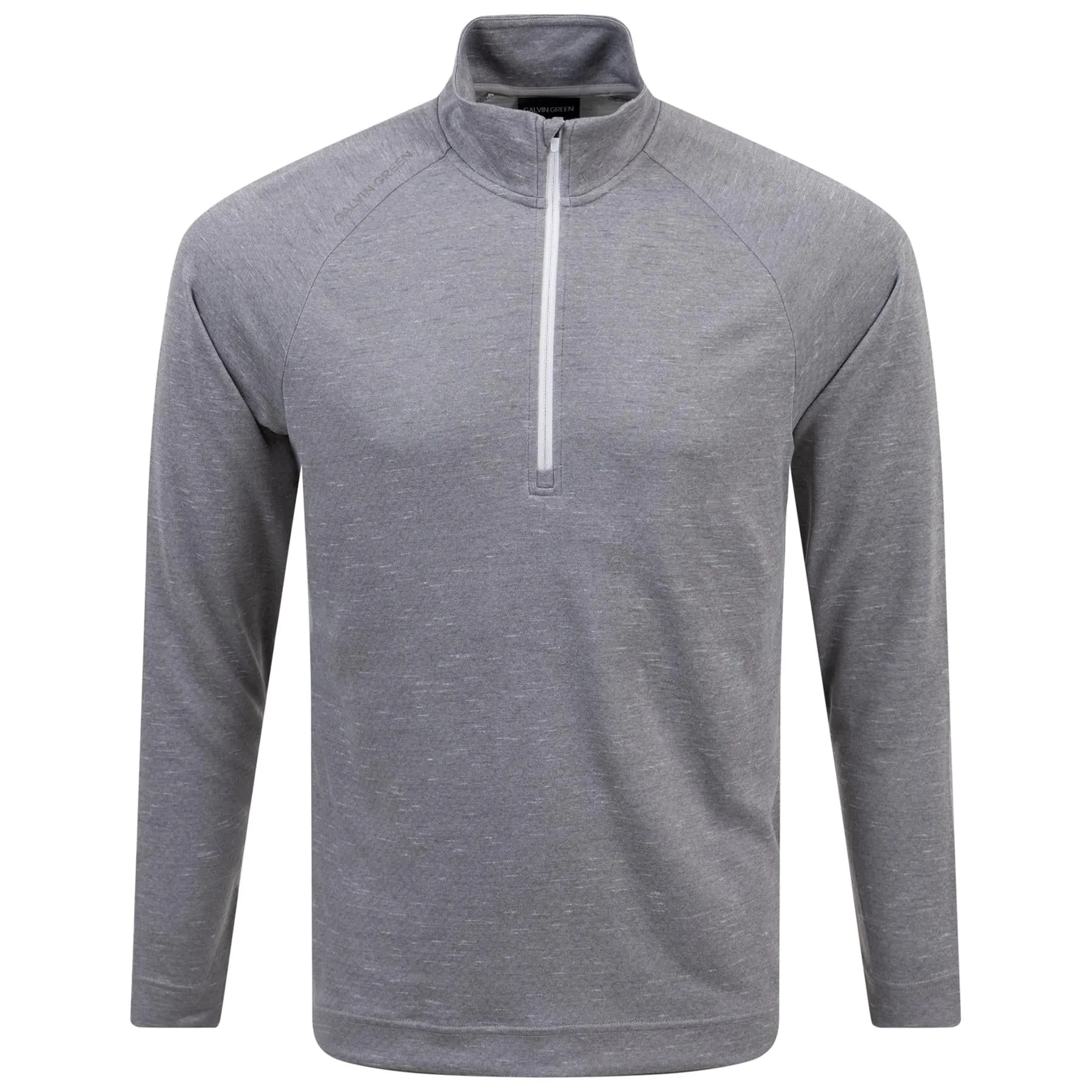 Dion Insula Quarter Zip Mid Layer Grey Melange - 2024