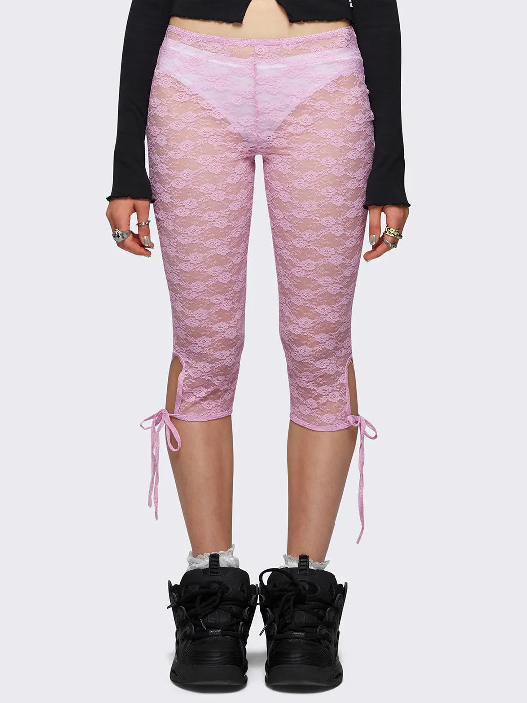 ELARA CAPRI LEGGINGS - PINK