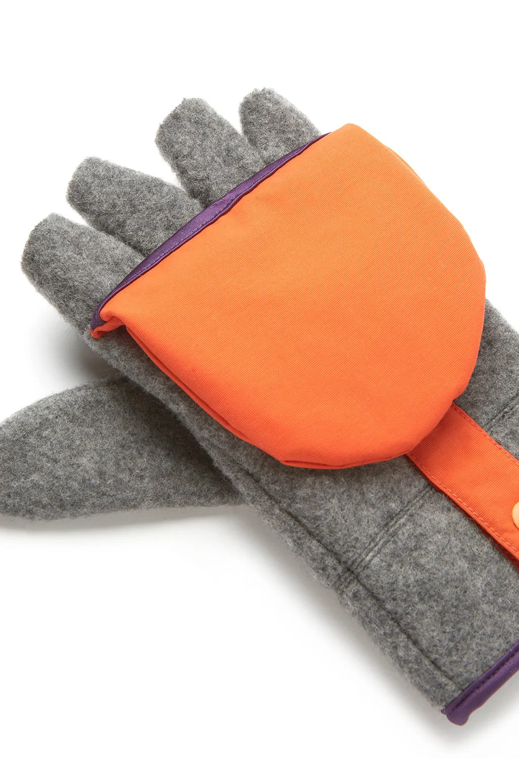 Elmer Recycled Wool Fleece Mitten Cover Gloves - Charcoal