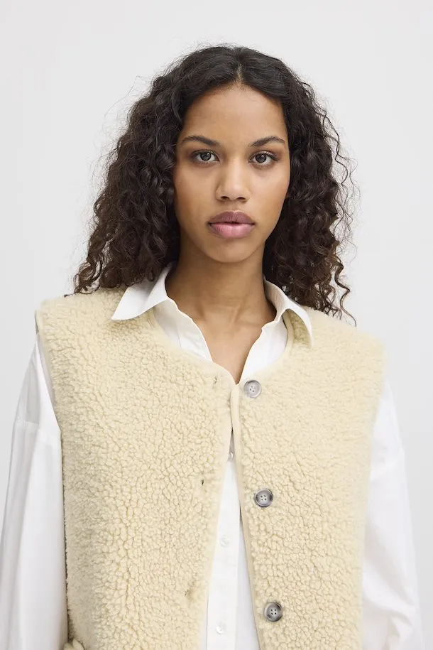 Fanza Boucle Gilet Almond