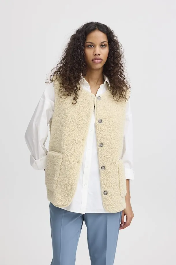 Fanza Boucle Gilet Almond