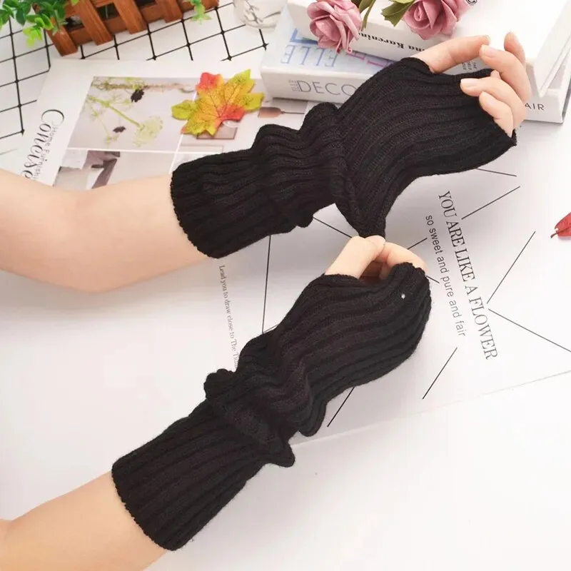 Fingerless Arm Warmer Gloves