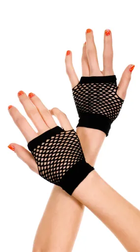 Fingerless Net Gloves