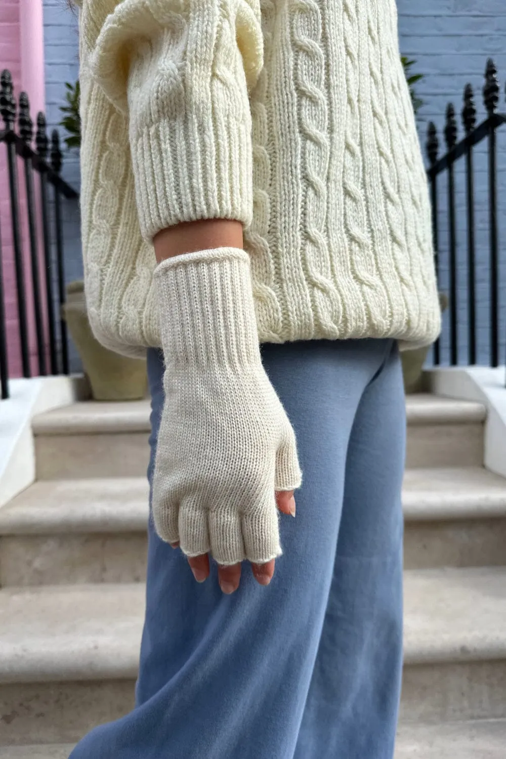 Fingerless Wool Gloves