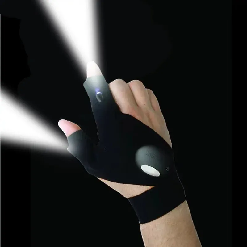 Flashlight Fishing Gloves