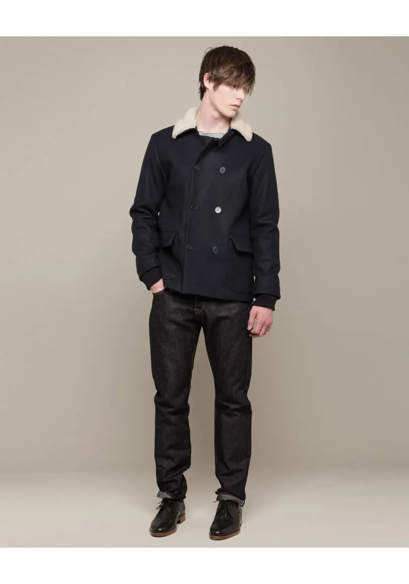 Fleece Collar Coat