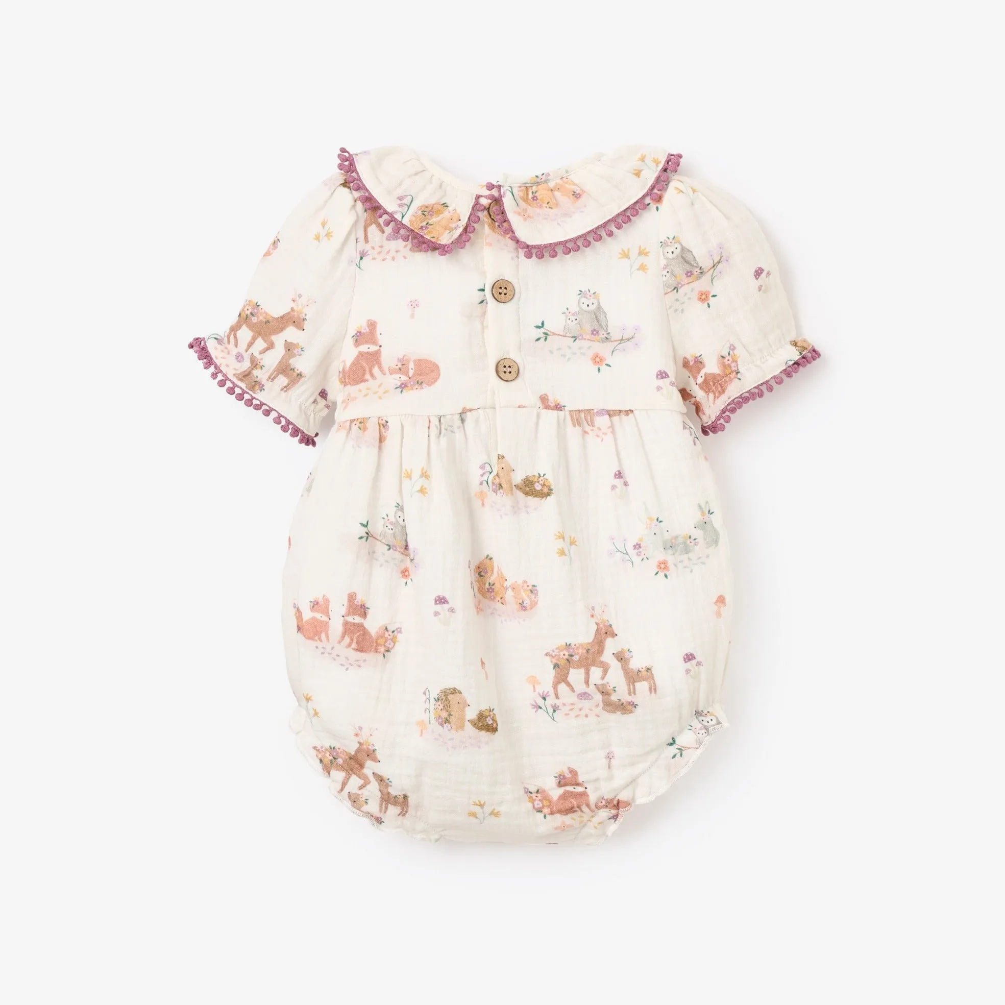 Forest Family Organic Muslin Bubble Romper