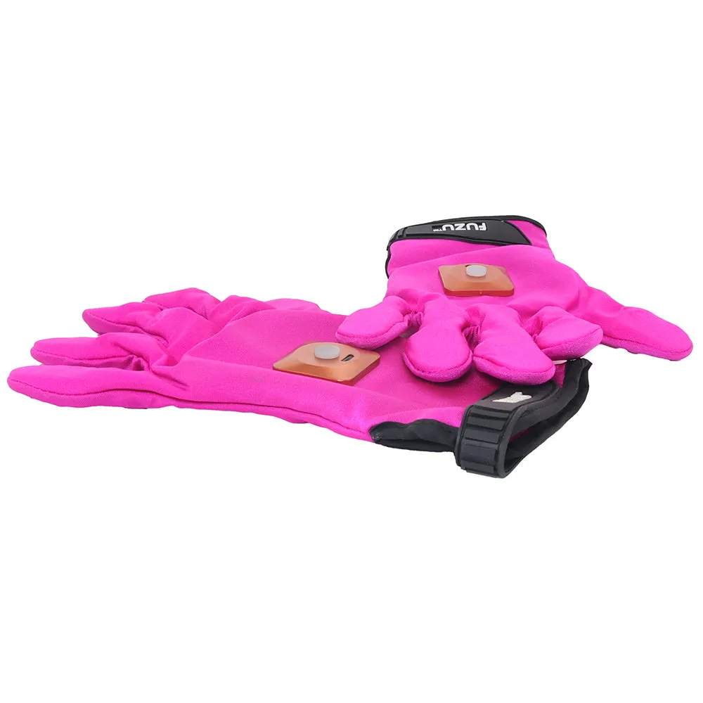 Fuzu Vibrating Small Massage Gloves in Pink