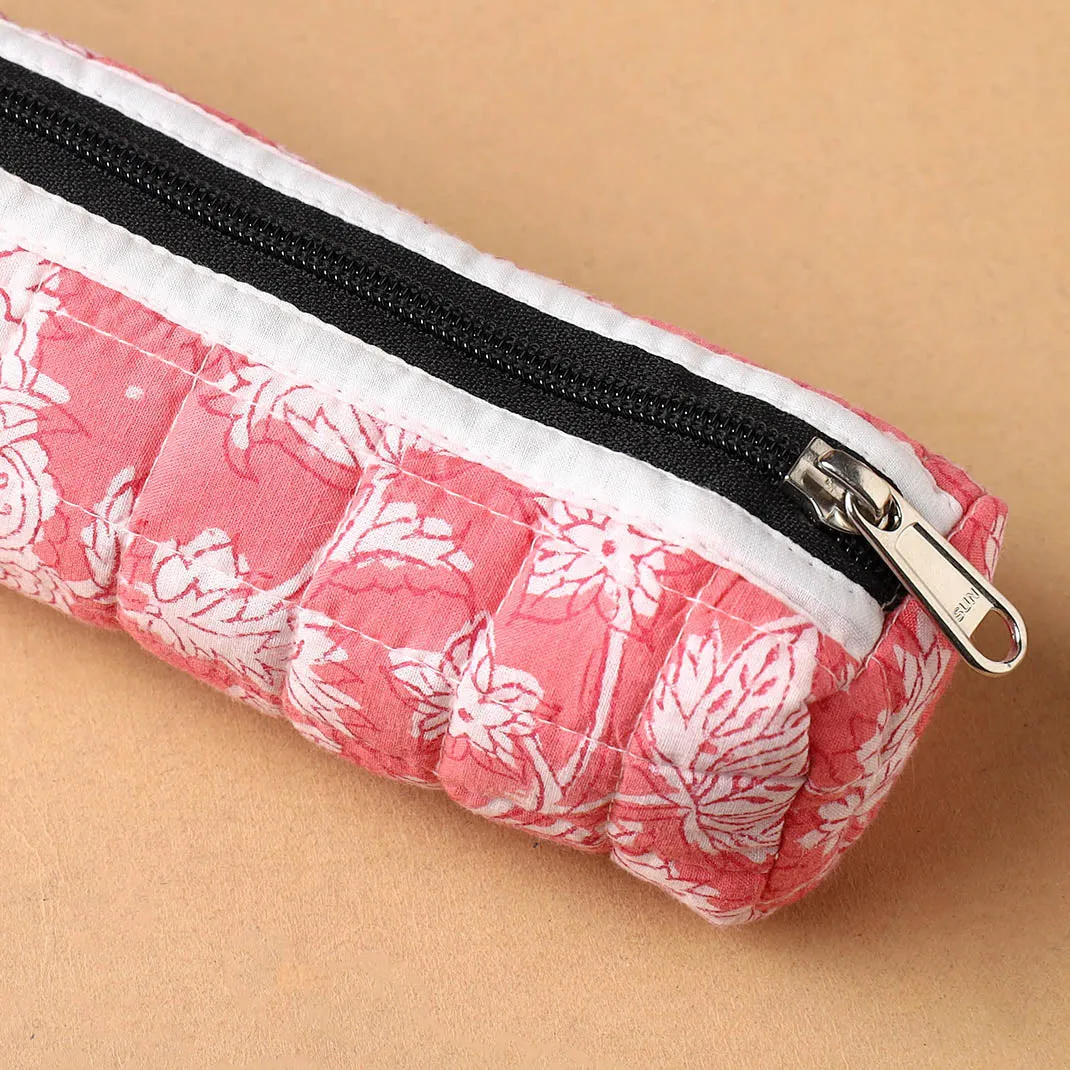 Handcrafted Quilted Cotton Multipurpose Pencil Pouch 10